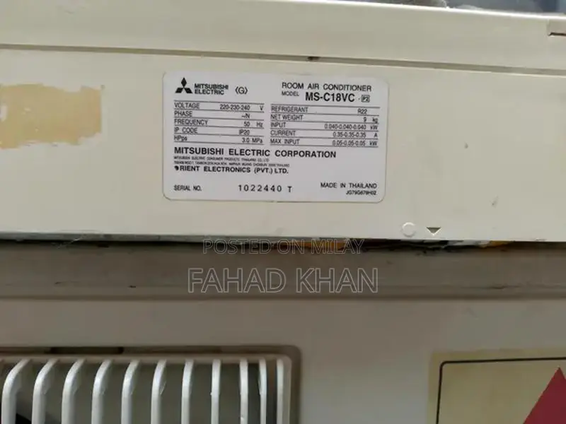 Mitsubishi Mr Slim 1.5 Ton Split Air Conditioner