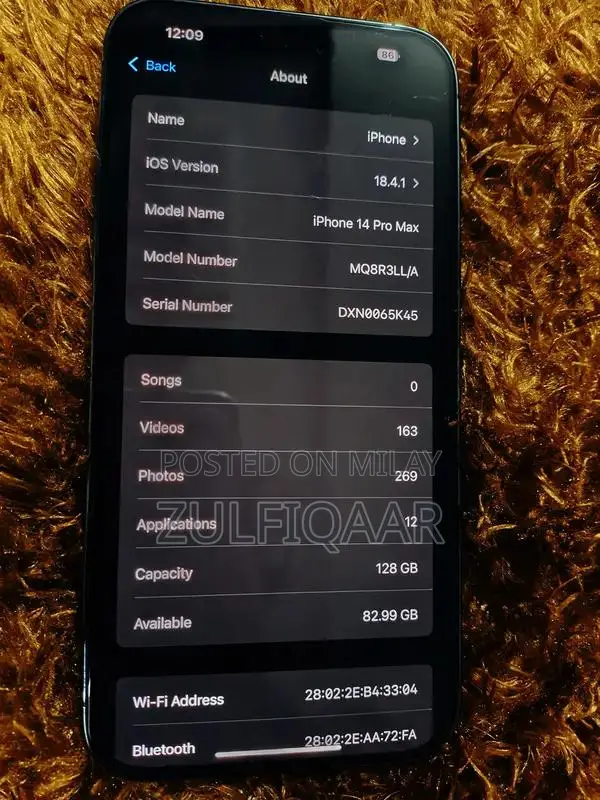 Apple iPhone 14 Pro Max Deep Purple Smartphone