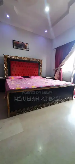 Photo - King Size Bed Frame with Matching Side Tables