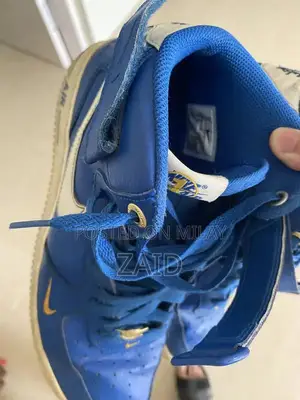 Nike Air Force 1 Blue Men's Sneakers - Comfortable Athletic Shoes