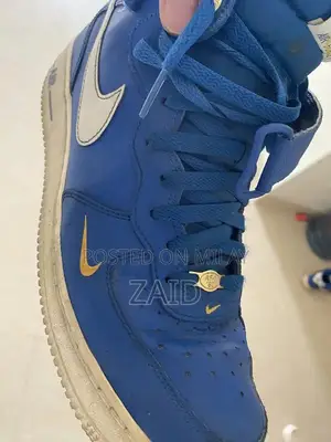 Nike Air Force 1 Blue Men's Sneakers - Comfortable Athletic Shoes