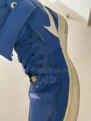 Nike Air Force 1 Blue Men's Sneakers - Comfortable Athletic Shoes