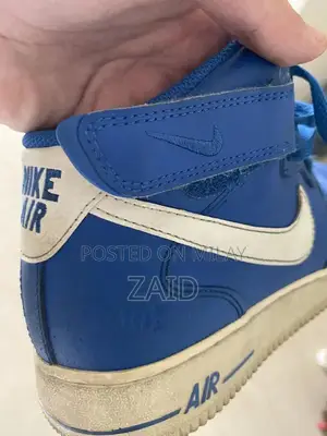 Nike Air Force 1 Blue Men's Sneakers - Comfortable Athletic Shoes