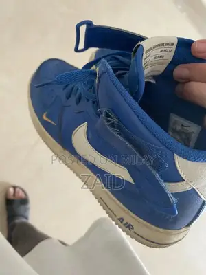 Nike Air Force 1 Blue Men's Sneakers - Comfortable Athletic Shoes