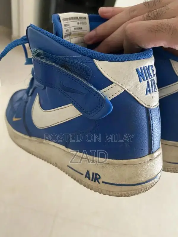 Nike Air Force 1 Blue Men's Sneakers - Comfortable Athletic Shoes