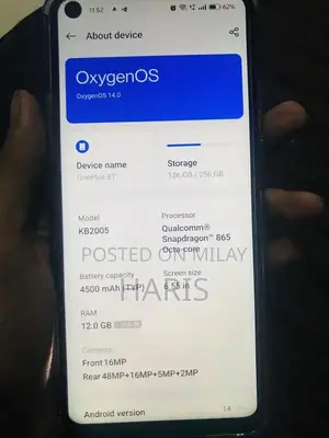 OnePlus 8T Smartphone Gaming Edition 8GB RAM 256GB Storage