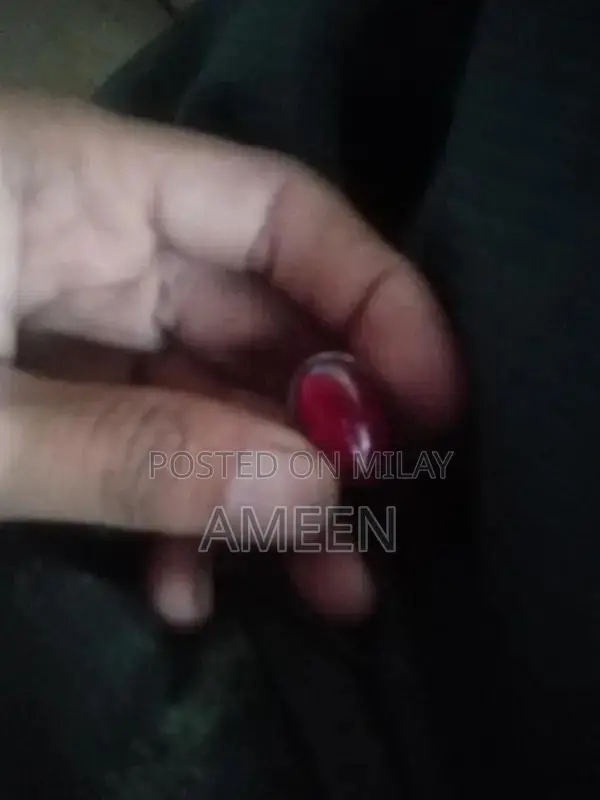 Vintage Silver Yaqoot Stone Ring - Traditional Chandi Jewelry