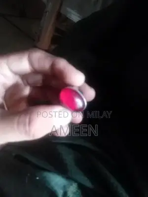 Vintage Silver Yaqoot Stone Ring - Traditional Chandi Jewelry