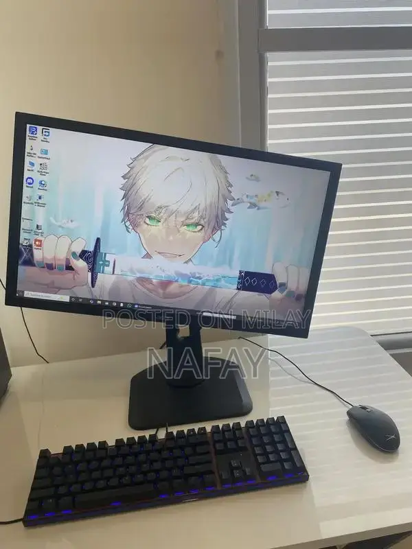 High-Performance Gaming PC with RGB Keyboard and Mouse