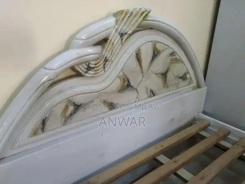 Wooden Single Bed Set with 3-Door Wardrobe and Side Table