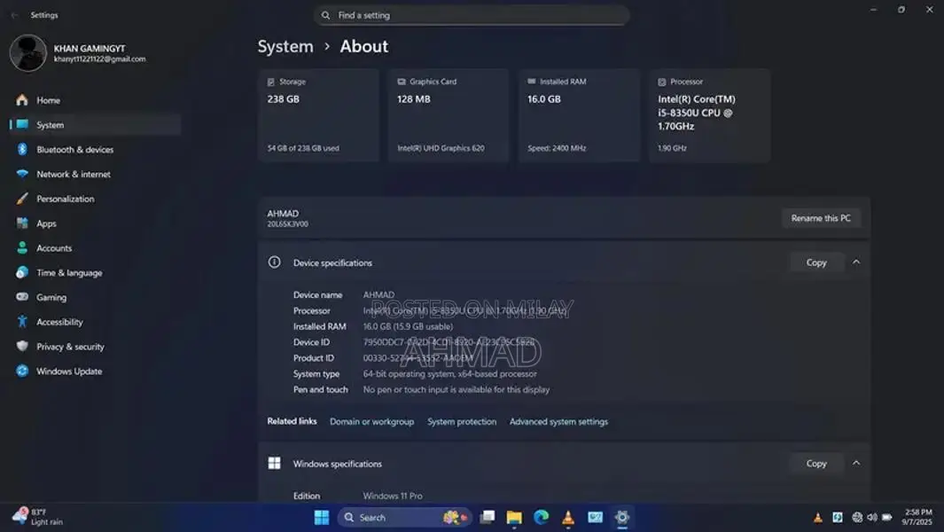 Lenovo Laptop Core i5 8th Gen Ultrabook