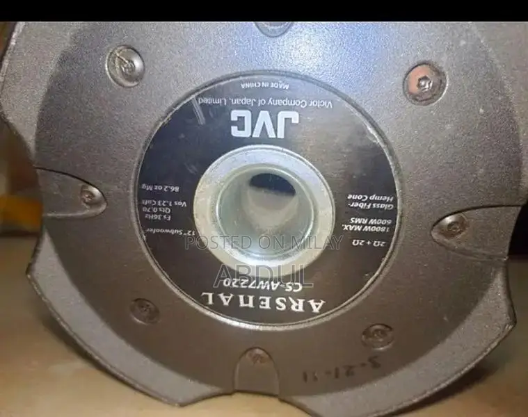 JVC Arsenal 1800W Dual Coil High-Performance Subwoofer