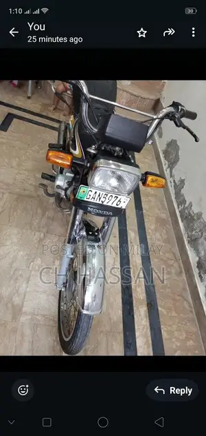 Photo - Honda 70cc Motorcycle 2015 Model - Reliable Two-Wheeler