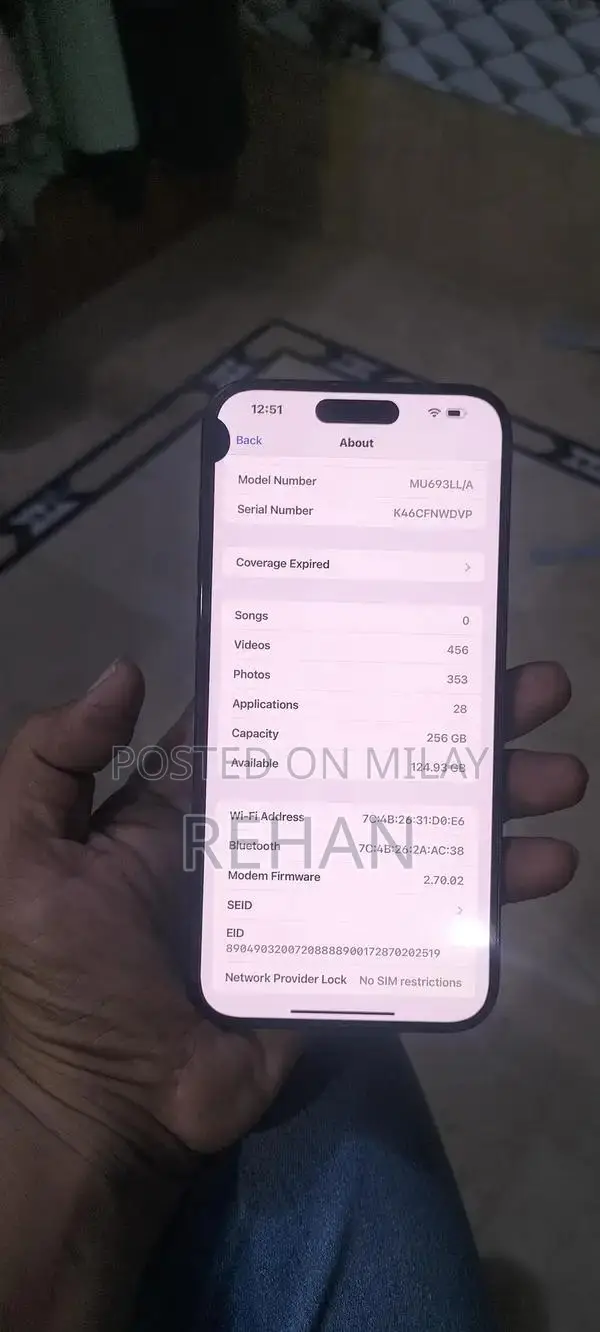 Apple iPhone 15 Pro Max 256GB Unlocked Smartphone