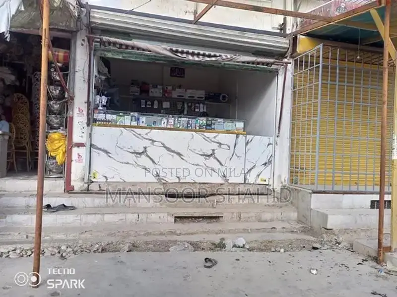 Glass Showcase Display Cabinet - Sliding Mirror Door