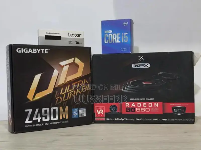 High-Performance Gaming Desktop - i5, 16GB RAM, RX 580