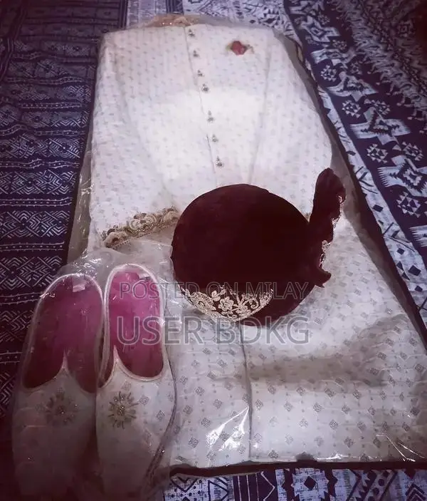 White Groom Sherwani - Traditional Wedding Attire