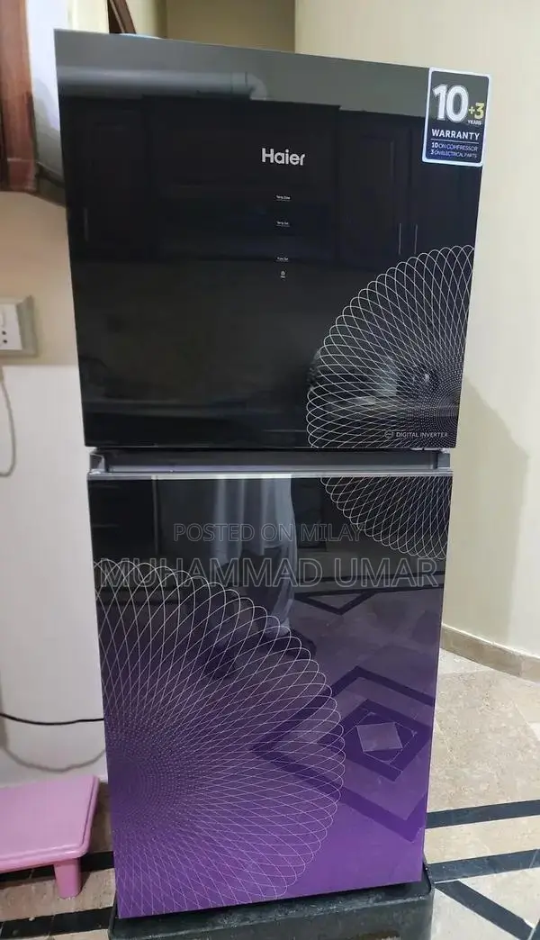Haier Modern Touch Screen Refrigerator - Excellent Condition