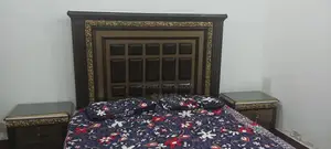 Photo - Luxury Bed Frame with Two Side Tables