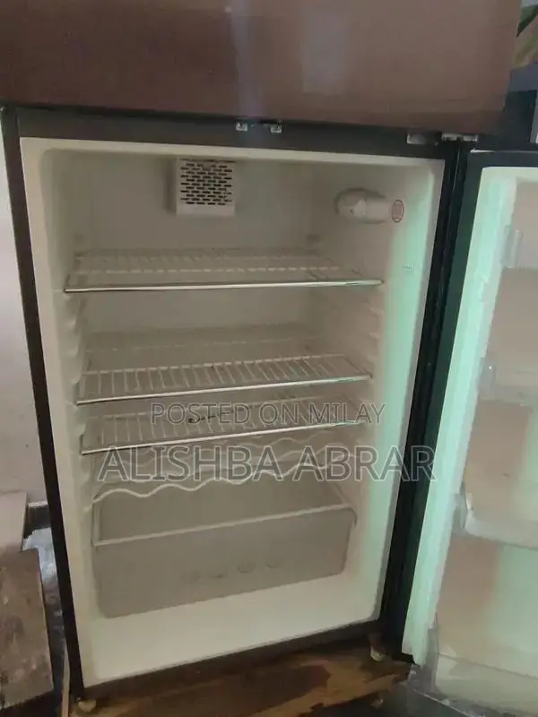 Modern Black Refrigerator - Sleek Home Appliance
