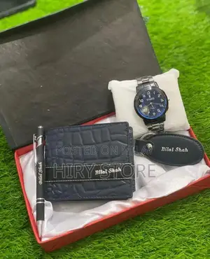 Custom Leather Wallet Set with Optional Accessories