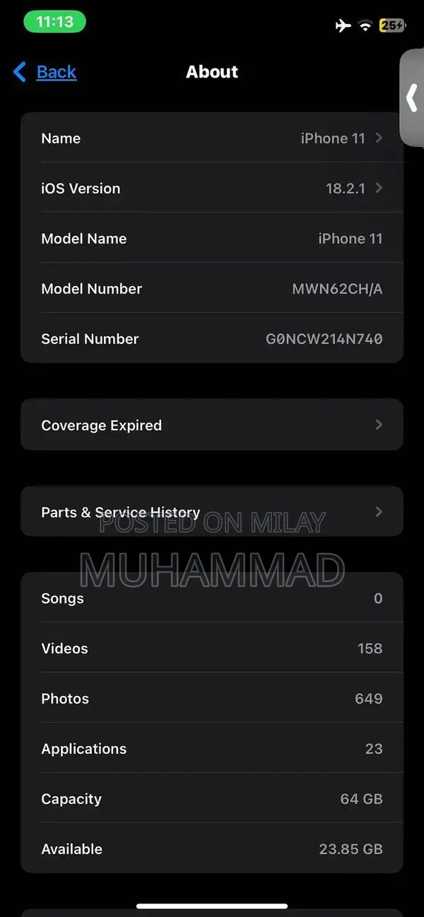 iPhone 11 64GB Teal Non-PTA Smartphone