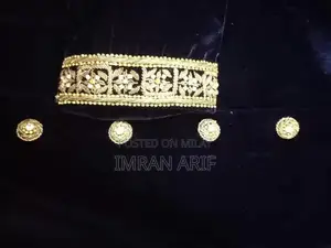 Blue Velvet Sherwani with Heavy Dabka Embroidery and Traditional Acces