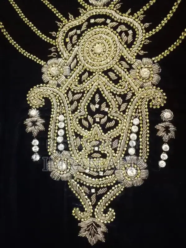 Blue Velvet Sherwani with Heavy Dabka Embroidery and Traditional Acces