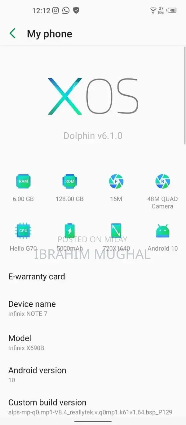 High-Performance Smartphone with Large Memory and Biometric Security