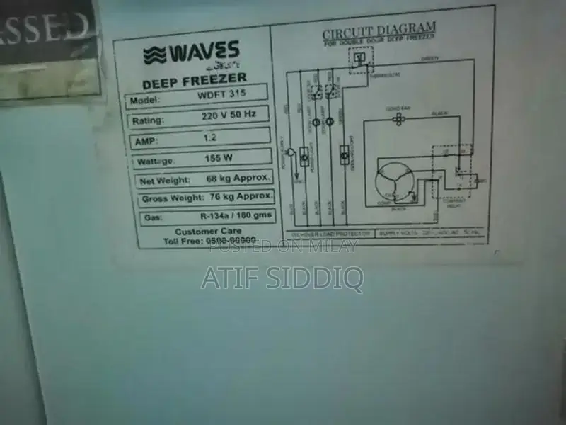 Waves Triplet Deep Freezer - Reliable Cold Storage Solution