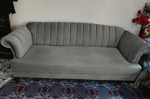 Photo - Spacious 7-Seater Living Room Sofa Set with Cushions