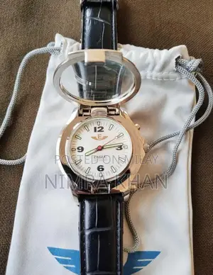 ibeam Eagle Men's 40mm Watch with Magnifying Lens and LED Light