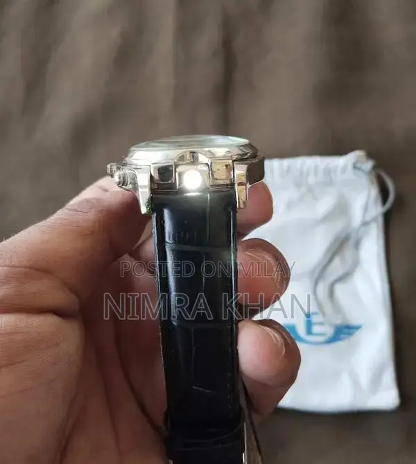 ibeam Eagle Men's 40mm Watch with Magnifying Lens and LED Light