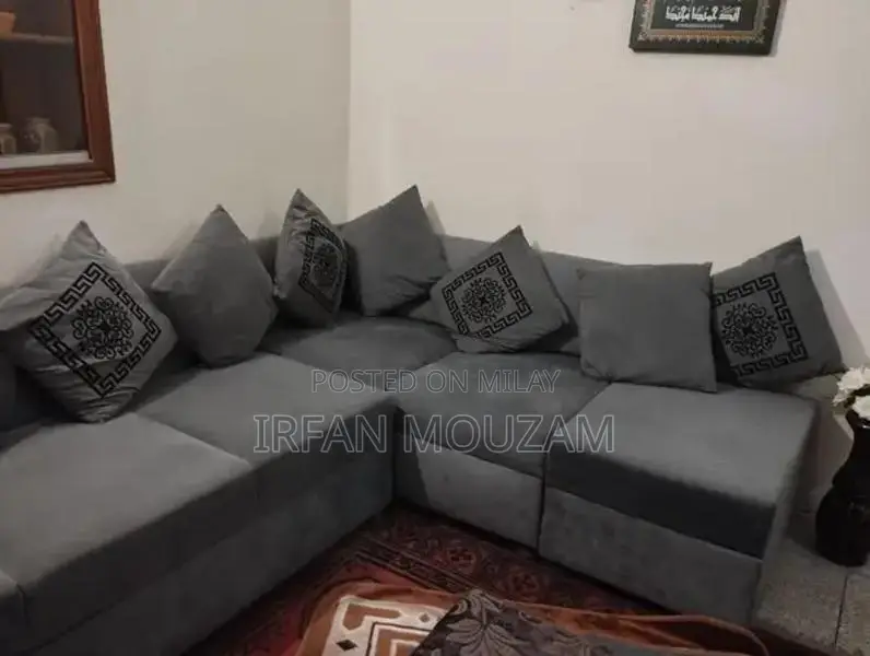 Comfortable L-Shape Sofa Set - Excellent Condition