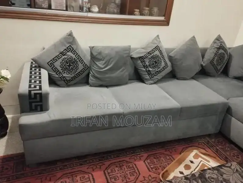 Comfortable L-Shape Sofa Set - Excellent Condition