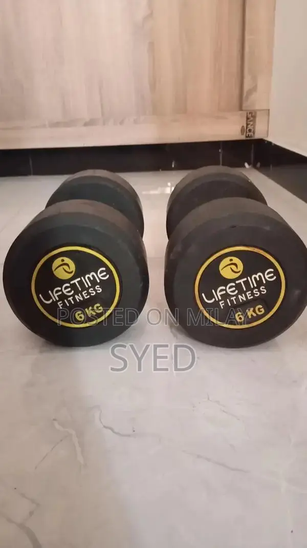 6kg High-Quality Fitness Dumbbells Exercise Weights Pair