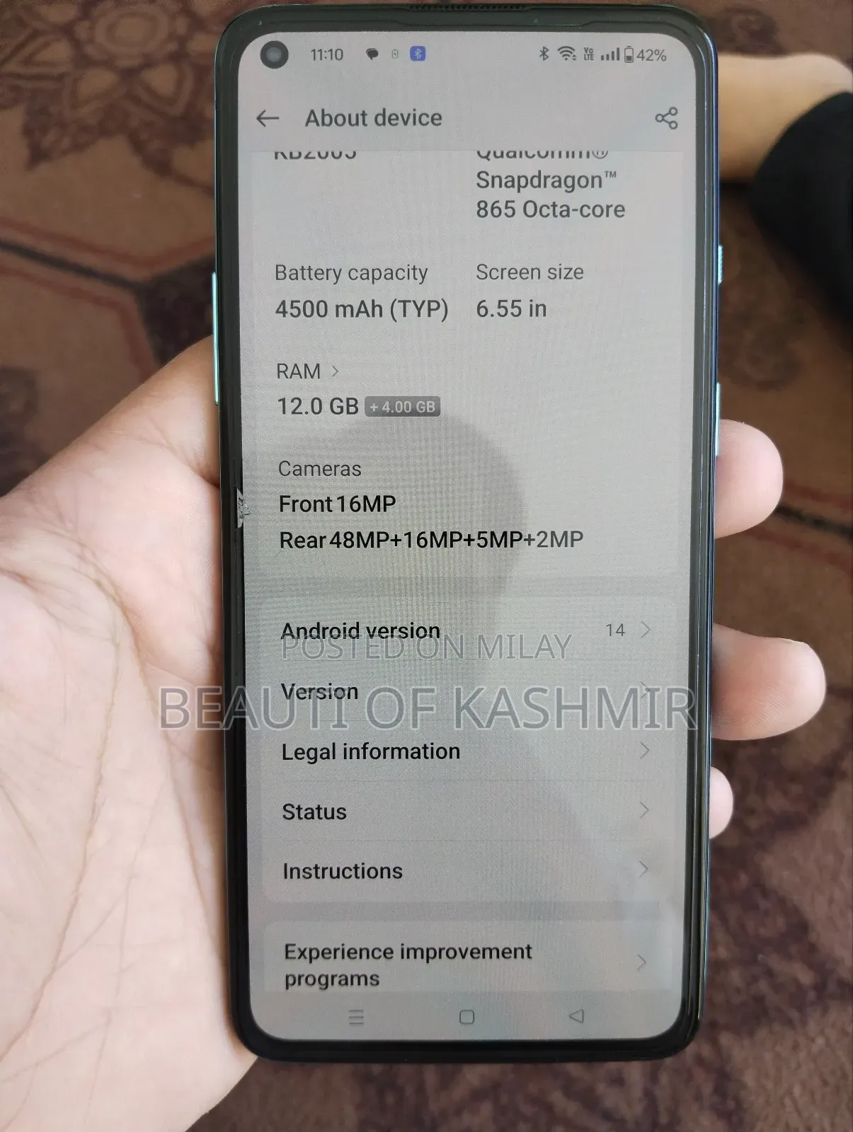 New OnePlus 8T 256 GB Blue