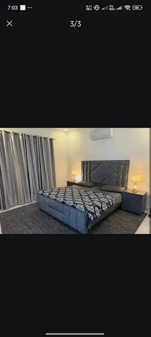 Photo - Modern Bedroom Set with Side Table - Lightly Used