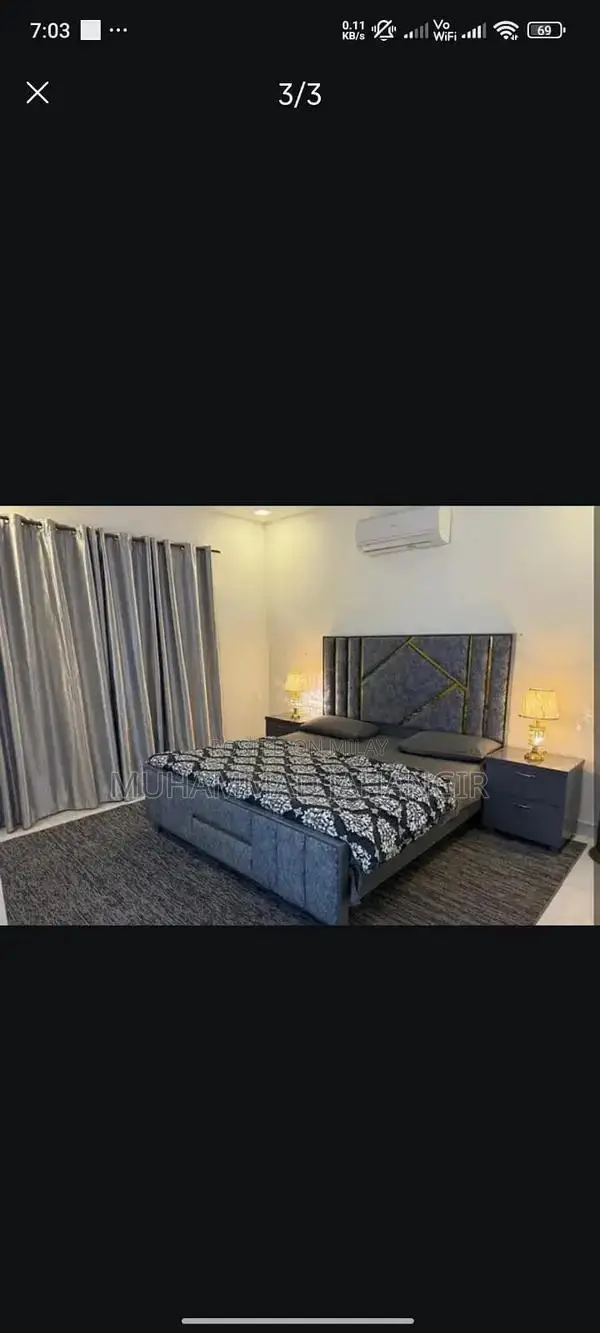 Modern Bedroom Set with Side Table - Lightly Used