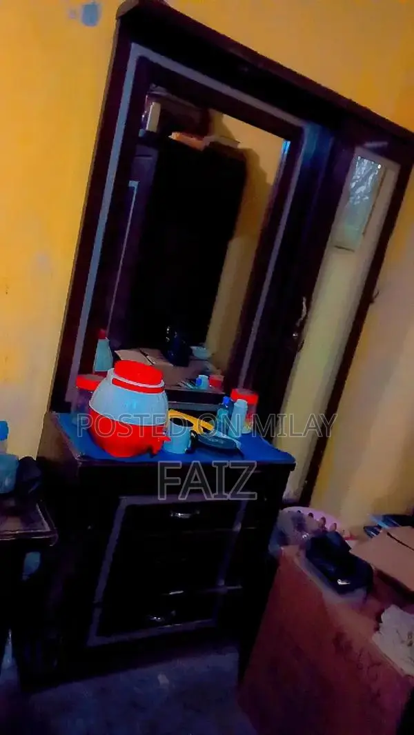 King Size Bed with Side Table and Bedside Storage