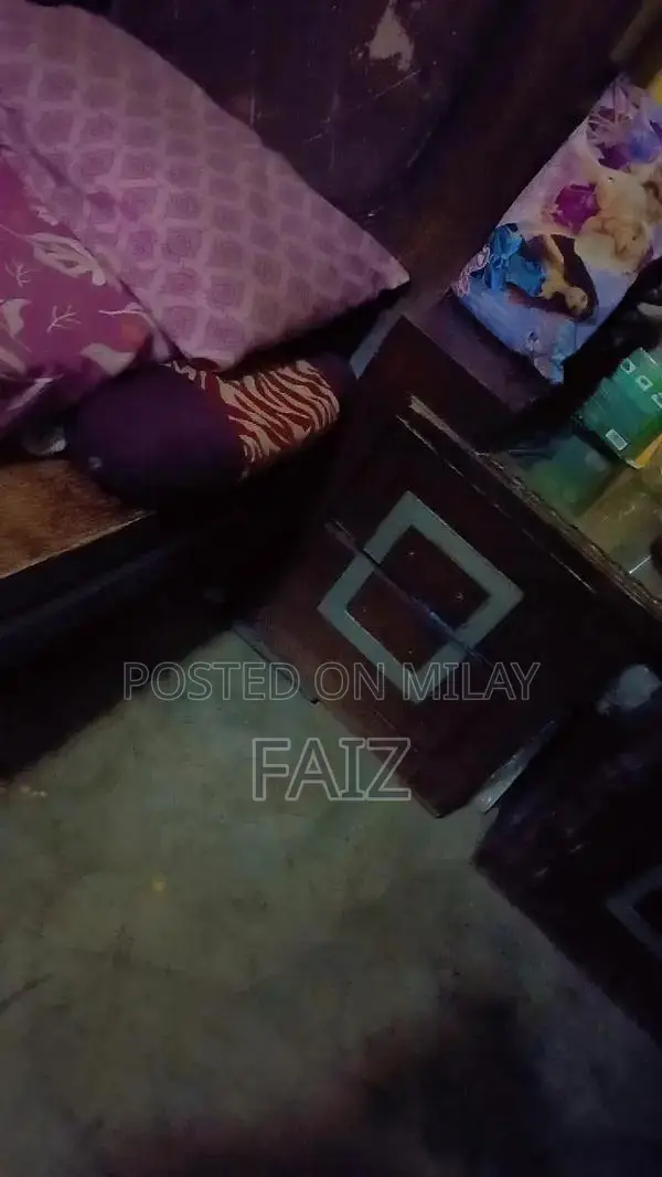 King Size Bed with Side Table and Bedside Storage