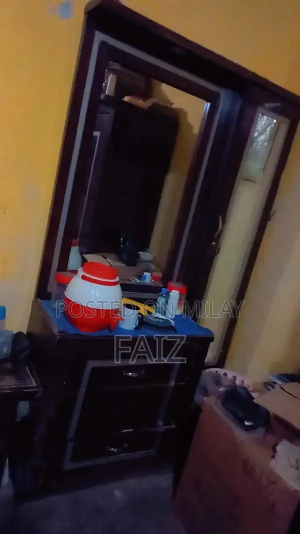 King Size Bed with Side Table and Bedside Storage