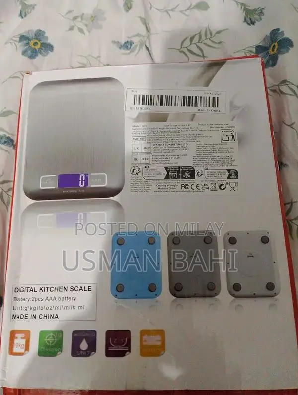 Digital Kitchen Scale - Multi-Unit Precision Weighing Machine