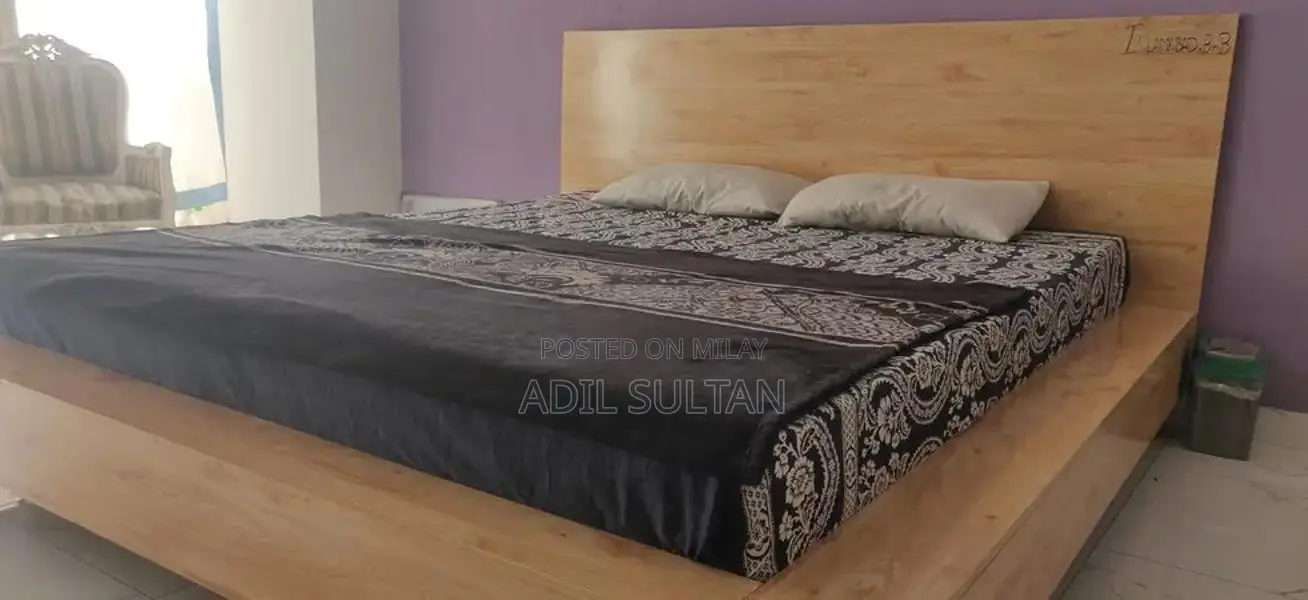 King Size Bed Frame with Solid Iron Base
