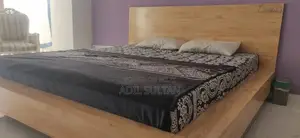 Photo - King Size Bed Frame with Solid Iron Base