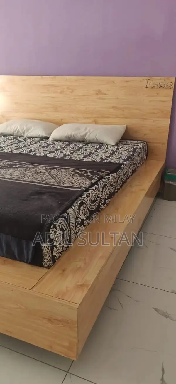 King Size Bed Frame with Solid Iron Base