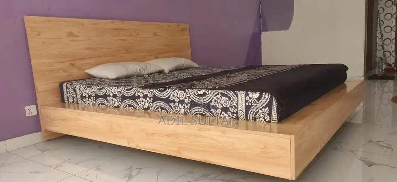 King Size Bed Frame with Solid Iron Base