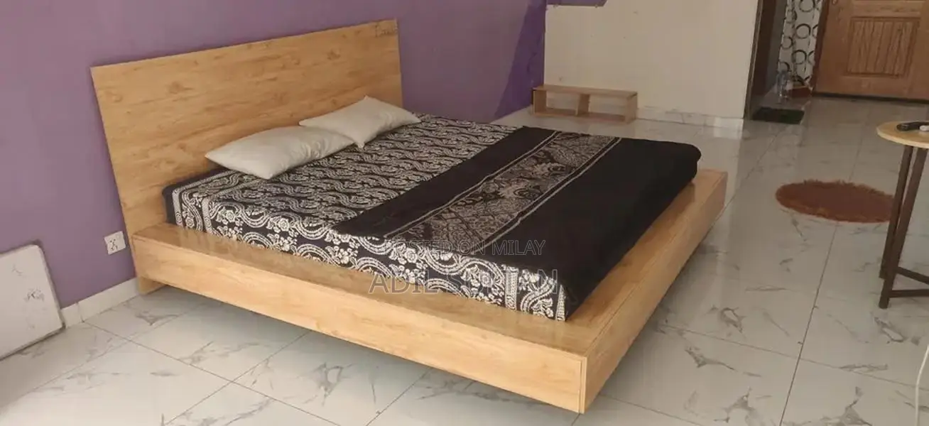 King Size Bed Frame with Solid Iron Base
