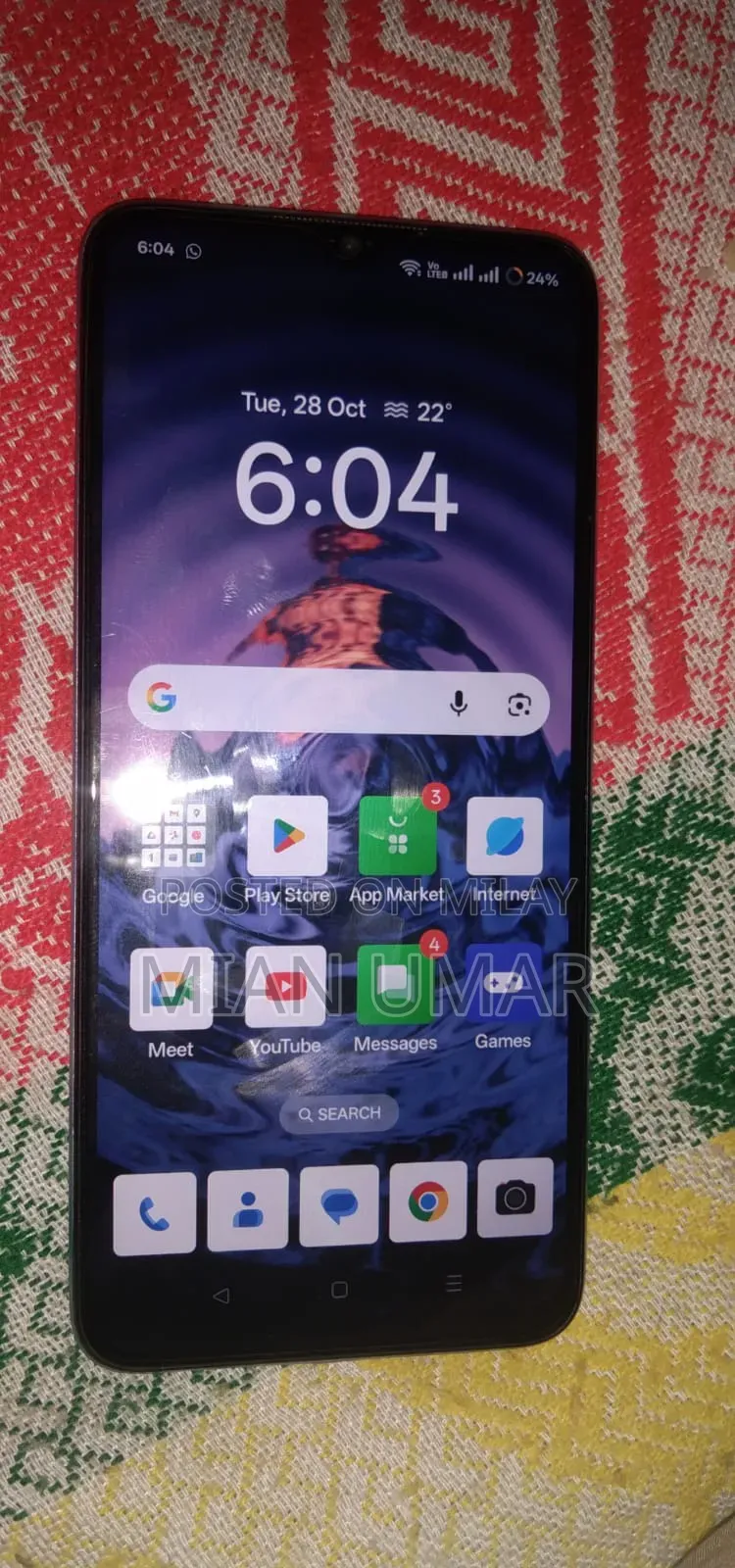 New Oppo A18 128 GB Blue