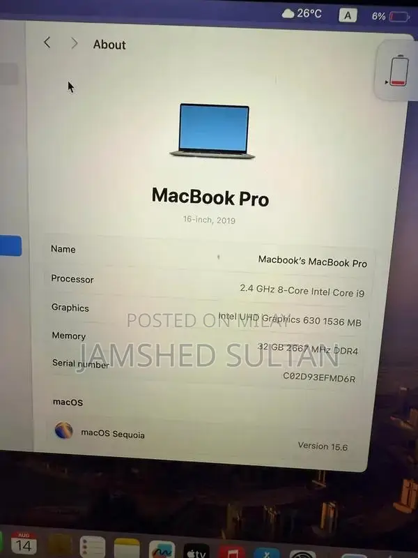 Apple MacBook Pro 2019 16-inch High-Performance Laptop